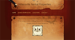 Desktop Screenshot of millersvillerentalproperties.com